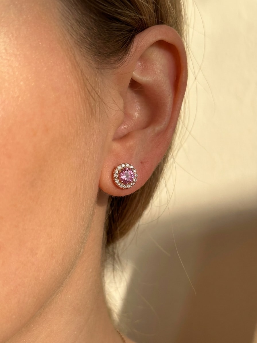 BELLE Ohrring und 1.35 Karat in Roségold 585