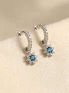 Celeste Fleur Creole Ohrring und 1.36 Karat in Weißgold 585