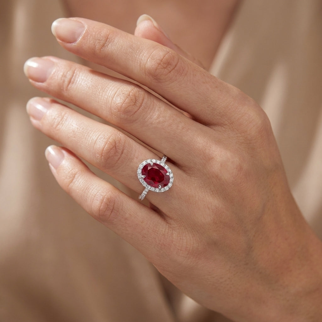 ALICE Ring und 2.3 Karat in Weißgold 585