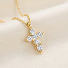 CROIX Halskette und 0.1 Karat in Gelbgold 585