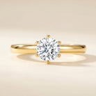 MARIE Ring und 1 Karat in Gelbgold 585