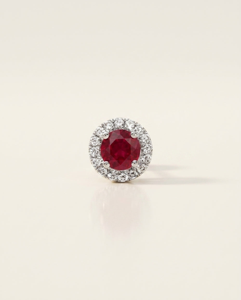 BELLE Ohrring und 1.9 Karat in Weißgold 585