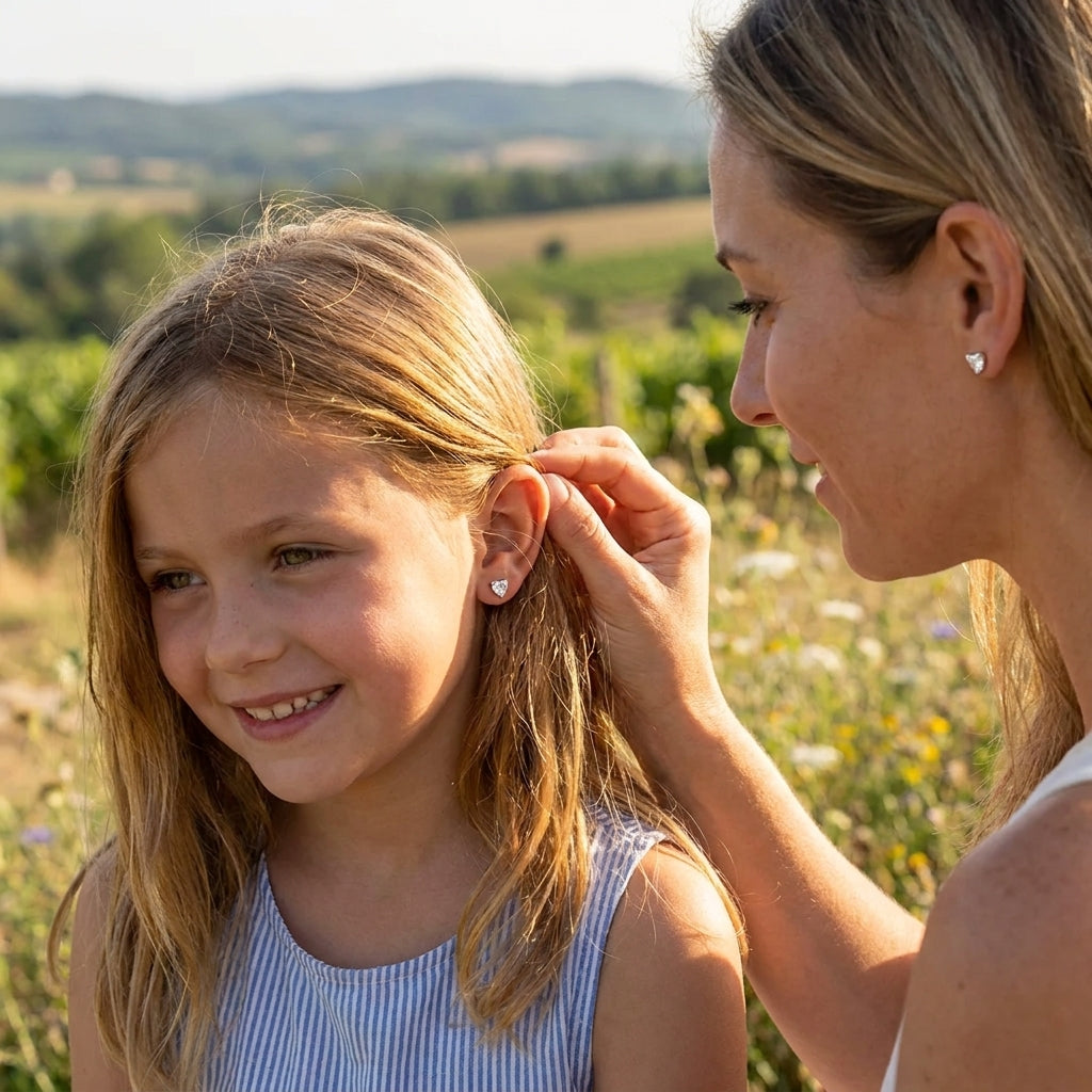 COEUR Ohrring und 0.5 Karat in Weißgold 585