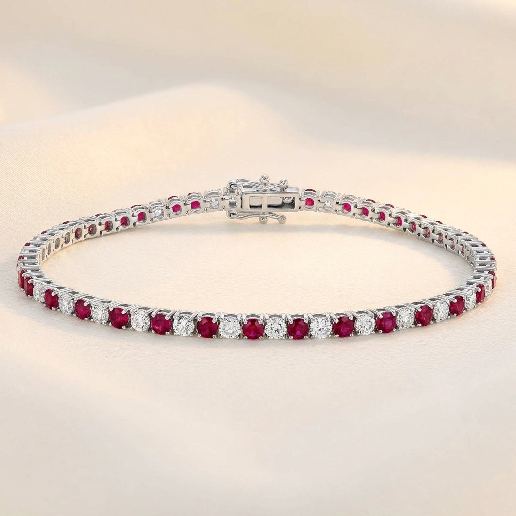 RIVIERE Armband und 5 Karat in Weißgold 585