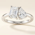 DUET Ring und 1.5 Karat in Weißgold 585