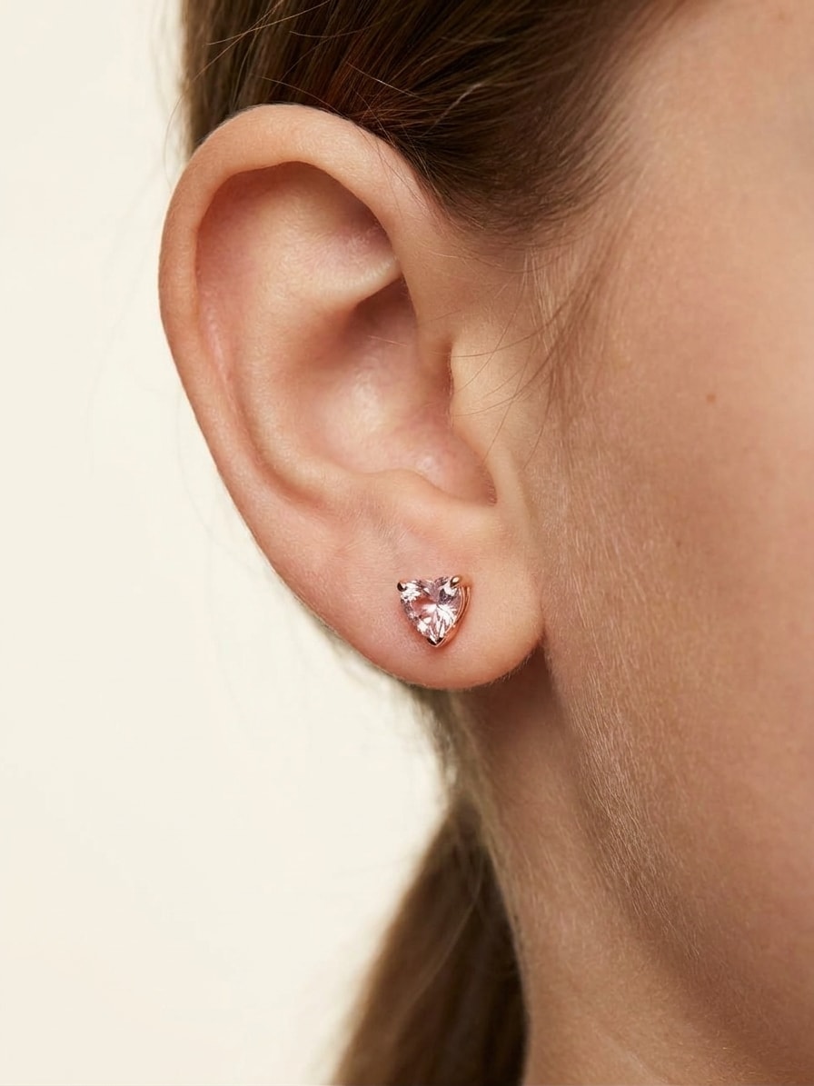 COEUR Ohrring und 0.5 Karat in Roségold 585