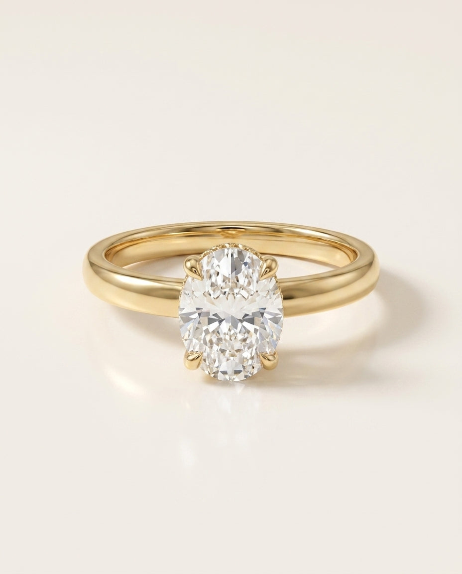 NOEMIE Ring und 2.5 Karat in Weißgold 585