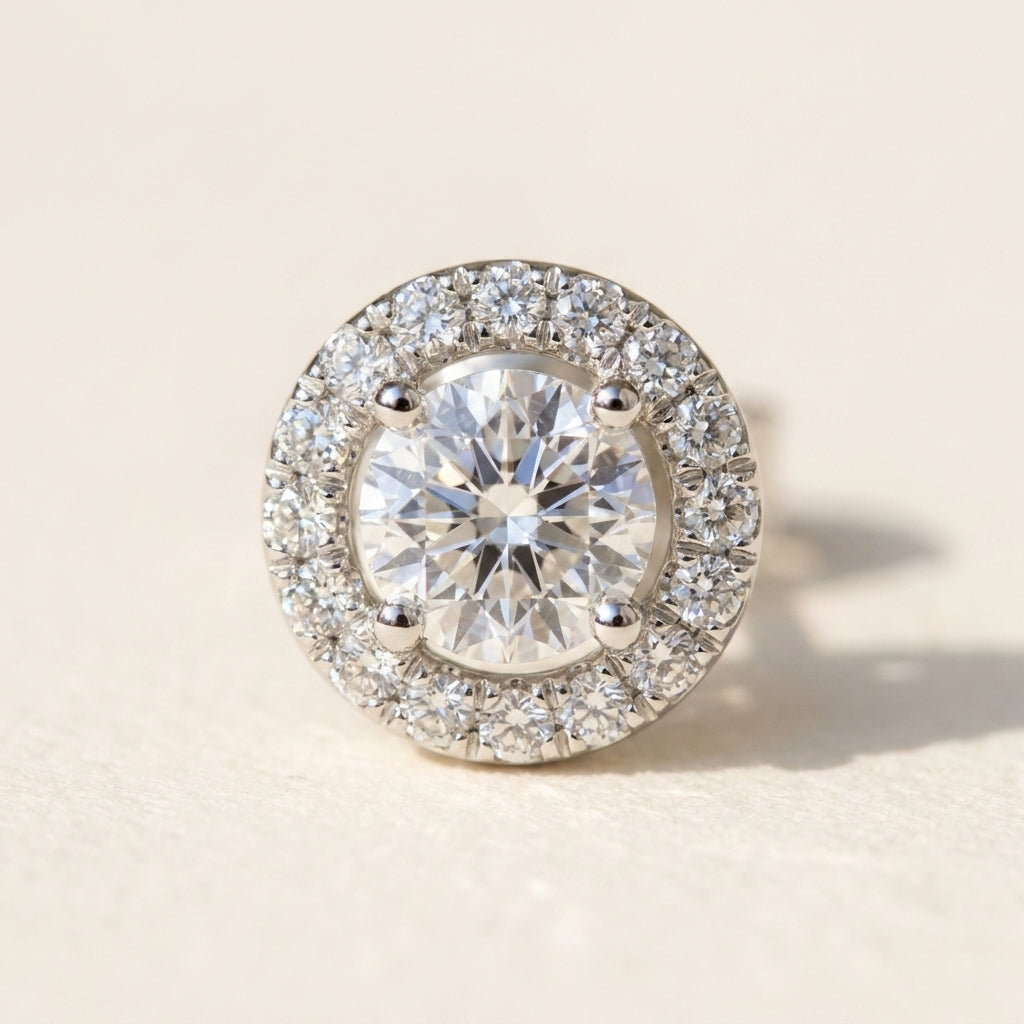 BELLE Ohrring und 1.3 Karat in Weißgold 585