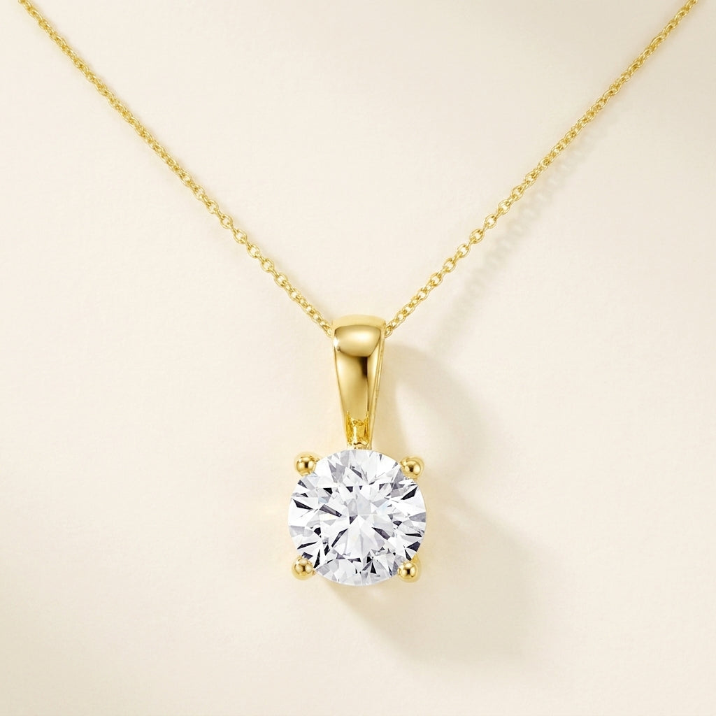 ESSENTIEL Halskette und 0.5 Karat in Weißgold 585